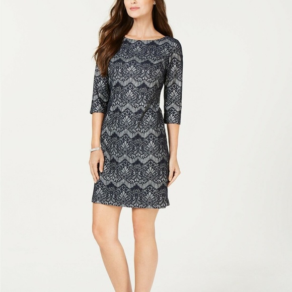 jessica howard lace sheath dress